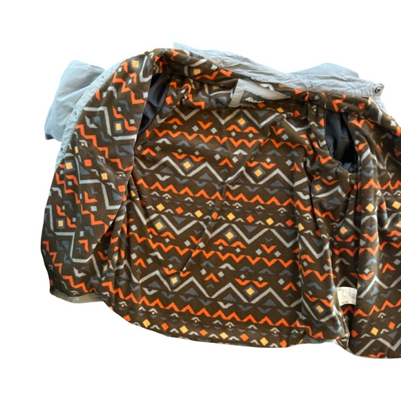 Eddie Bauer Men’s Fleece Lined Snap Front Shacket Grey Size XL - Picture 8 of 11